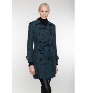 Linda Richards Floral Brocade 37" Coat